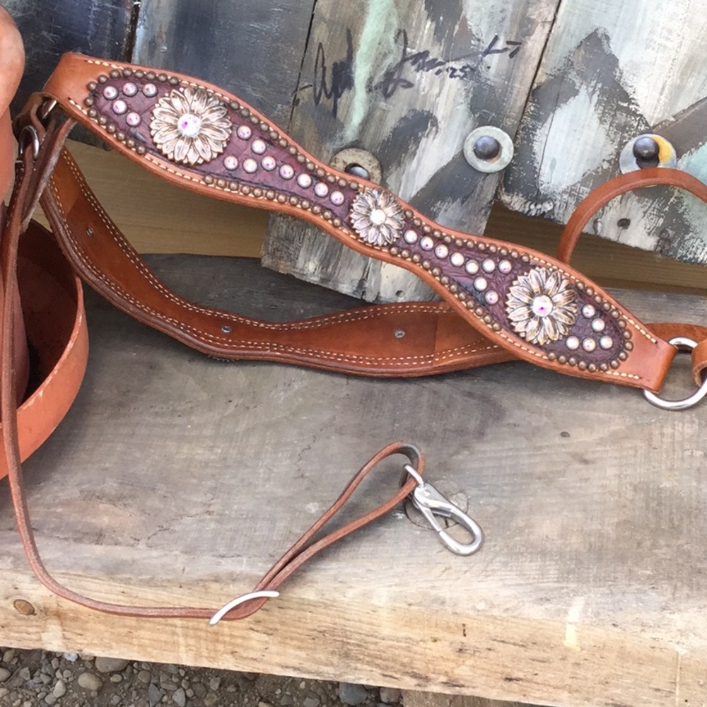 Heritage brand tack set rodeo queen barrel racing cowgirl horse show rhinestone - Picture 8 of 15